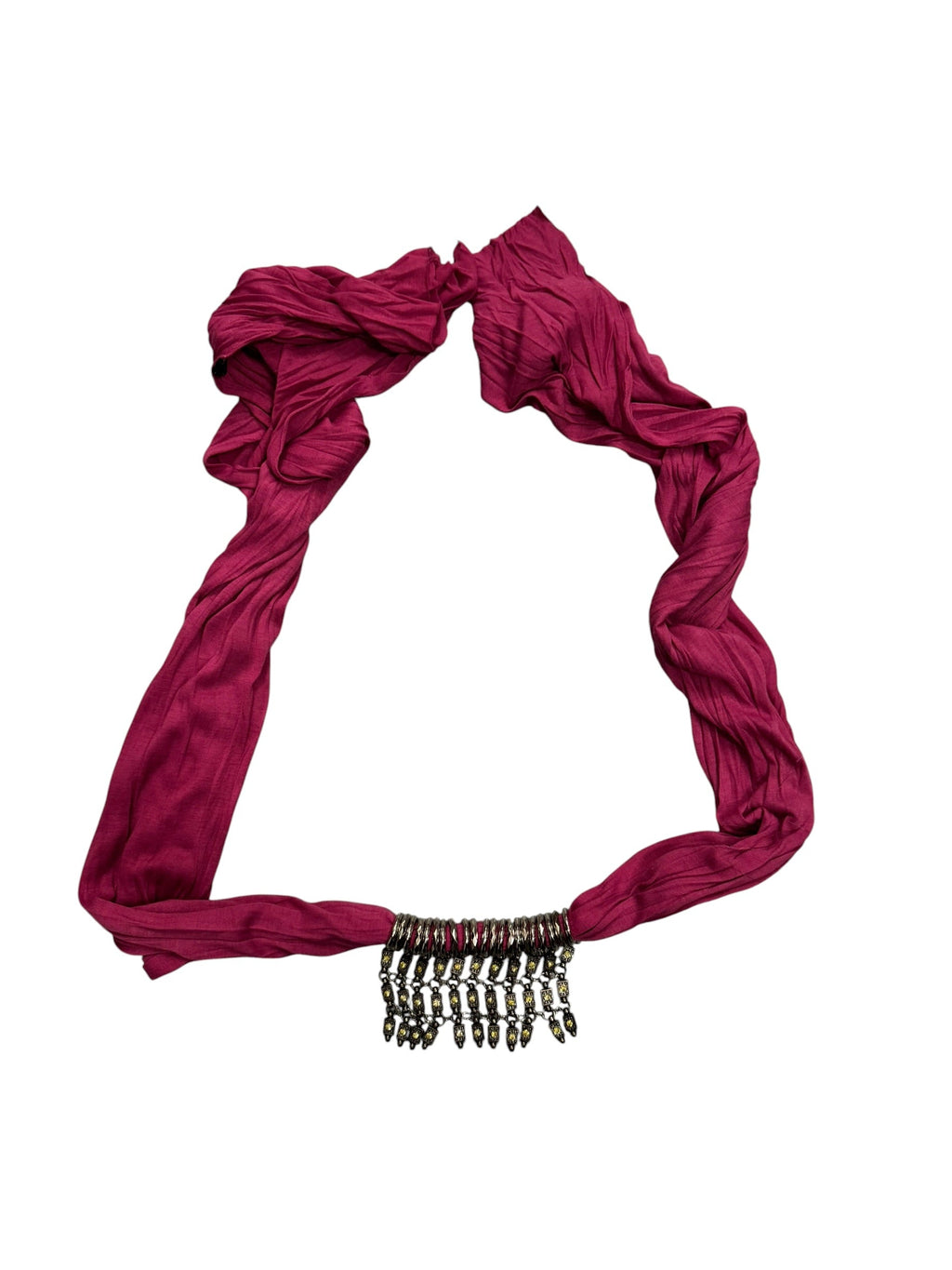 Pink Jeweled Scarf