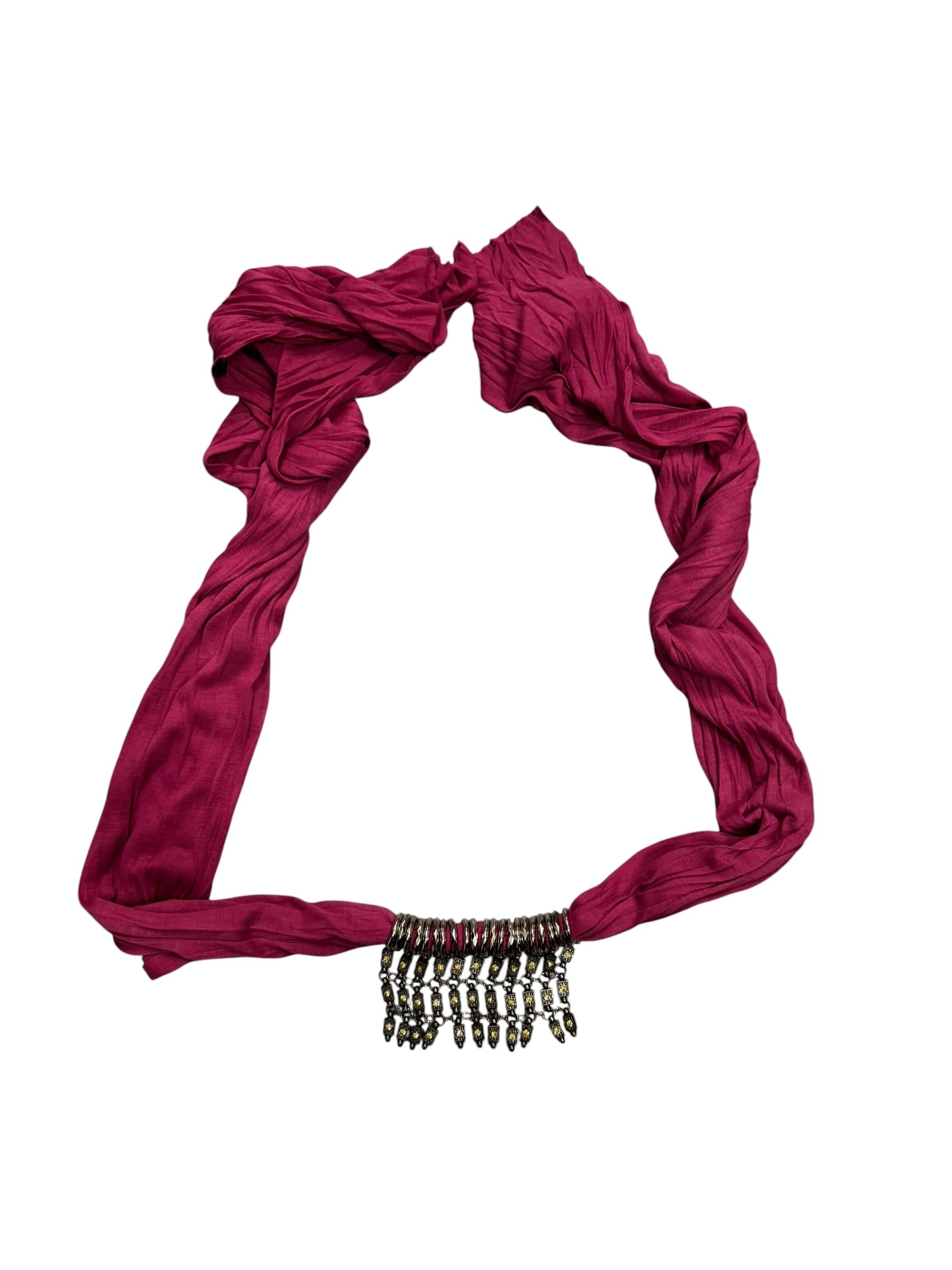 Pink Jeweled Scarf
