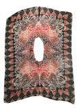 Black Pink Heart Poncho