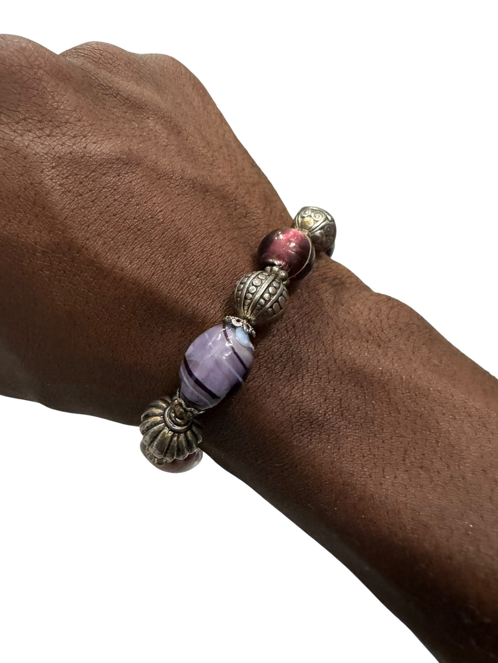 Purple gem bracelet