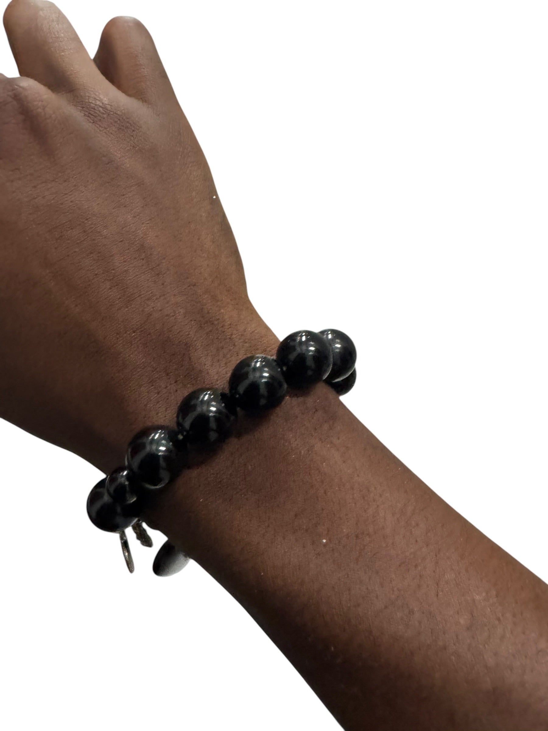 Black heart bracelet