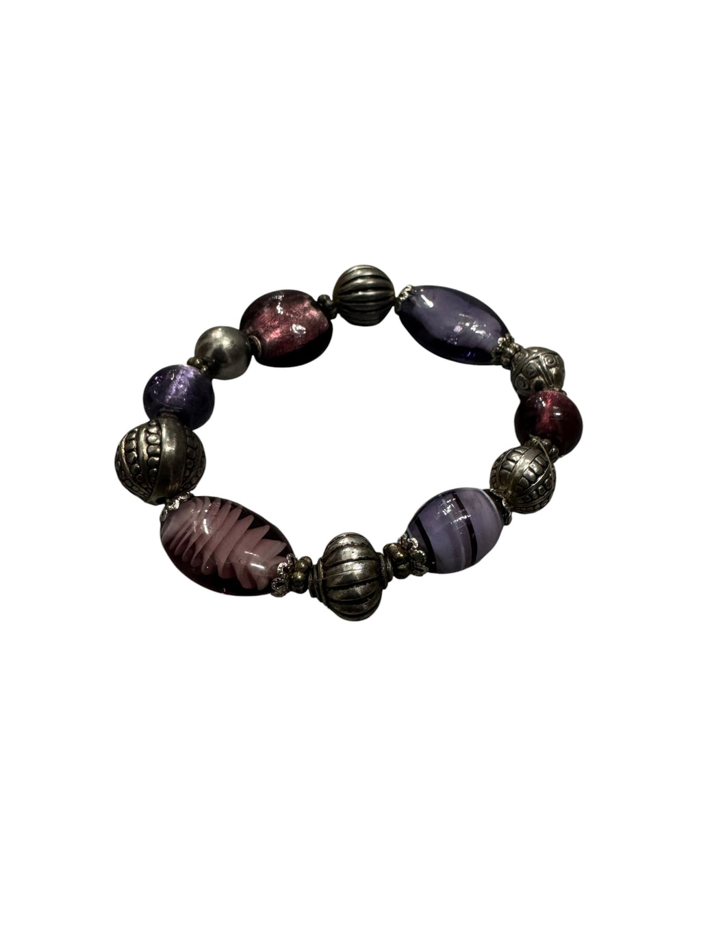 Purple gem bracelet
