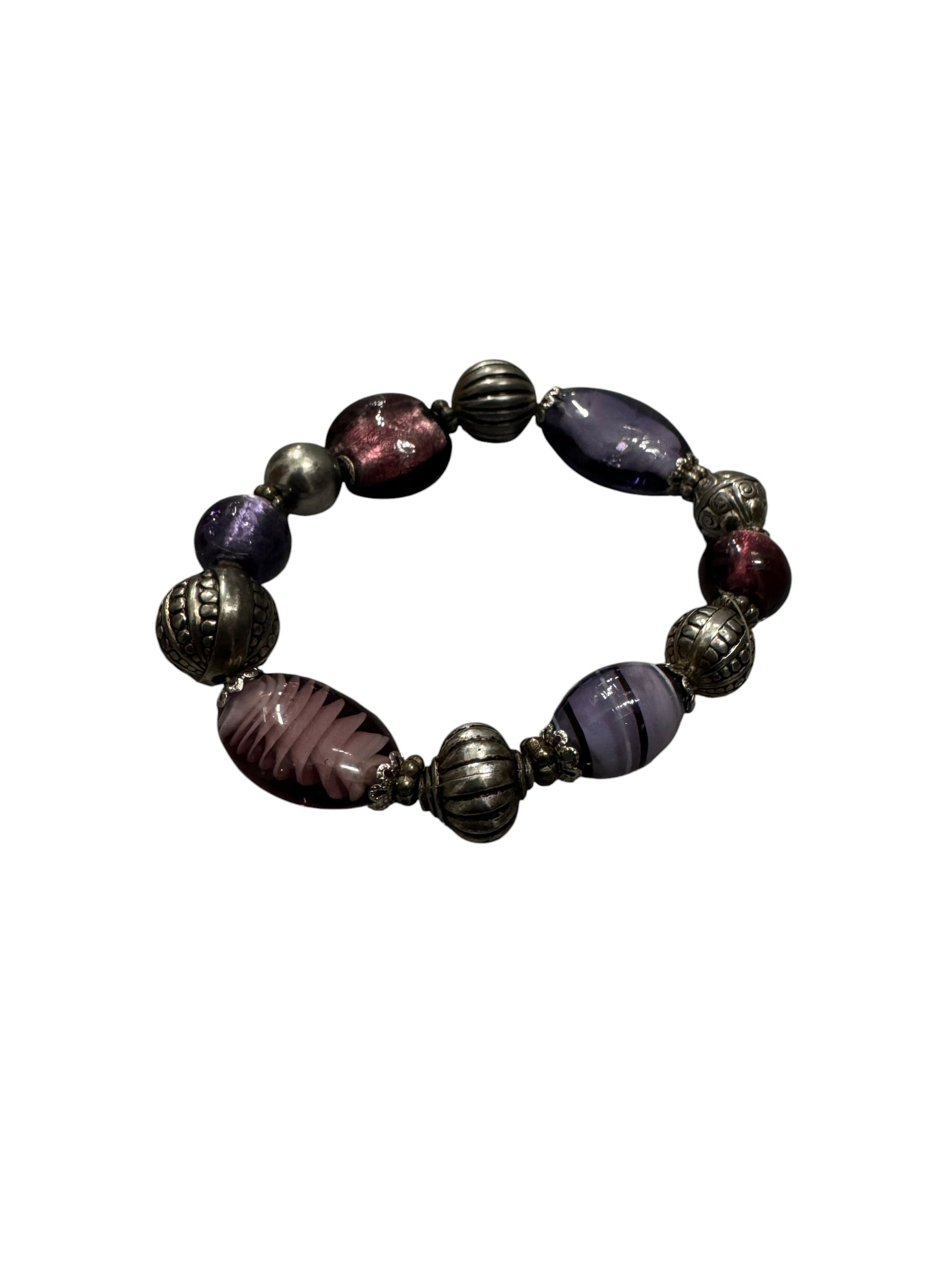 Purple gem bracelet