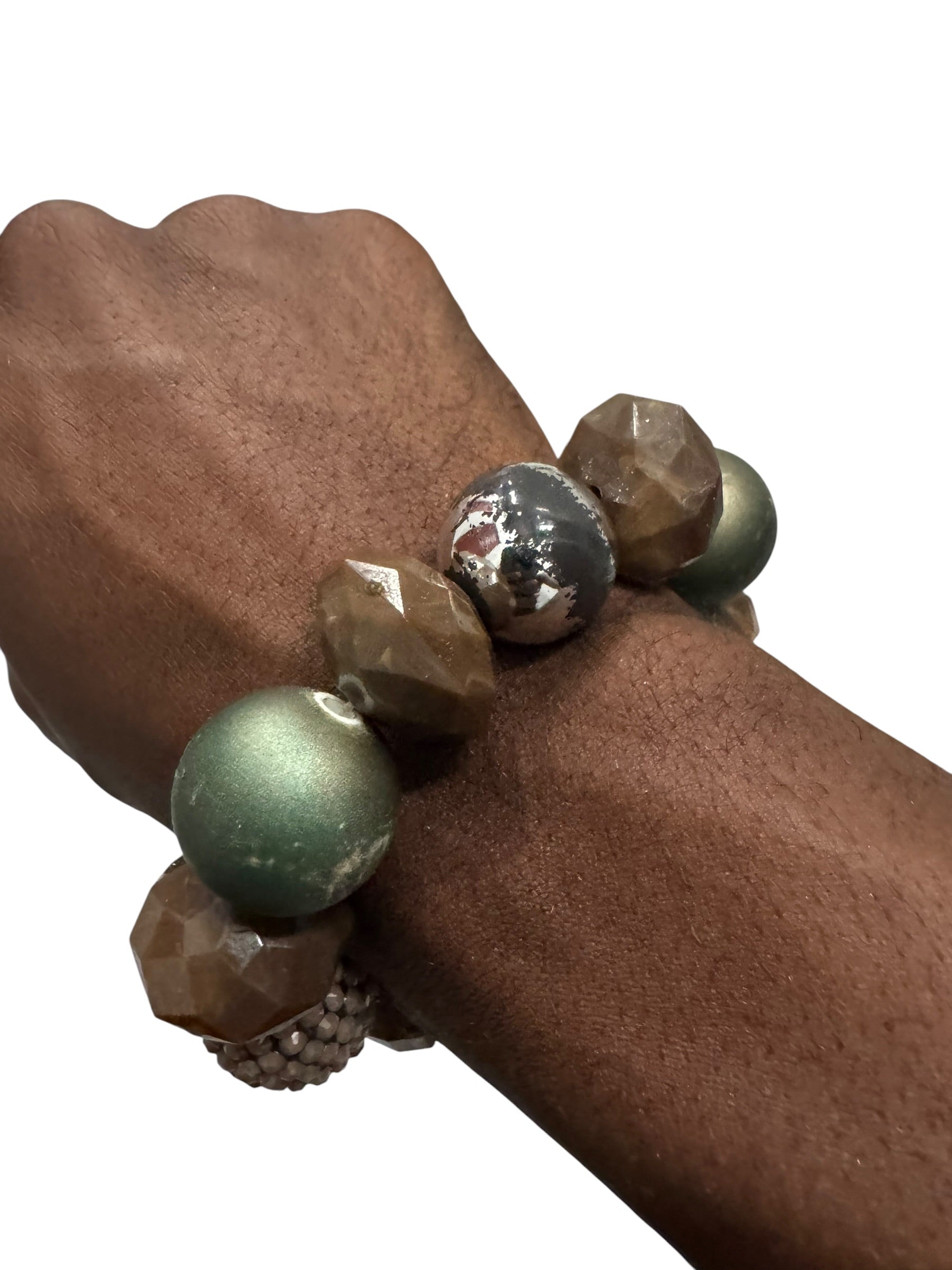 Brown giant stone bracelet