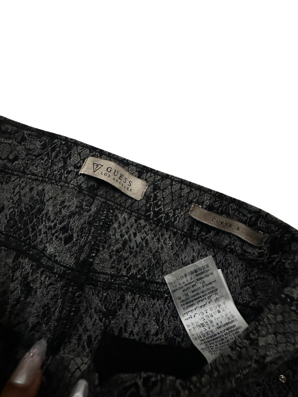 Guess Bar Snakeskin Pants