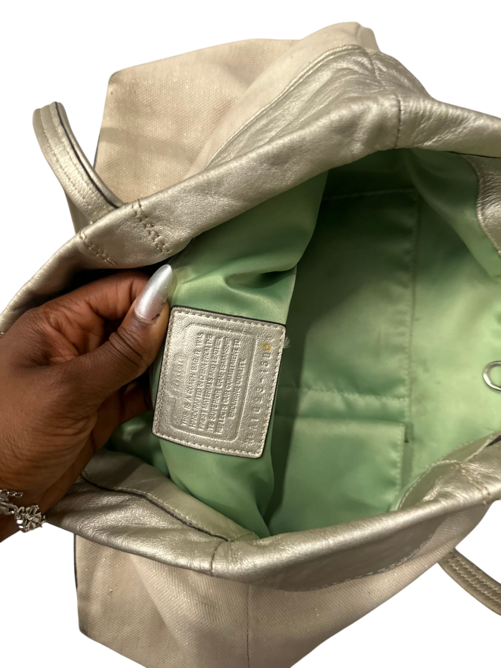 White Coach Bag