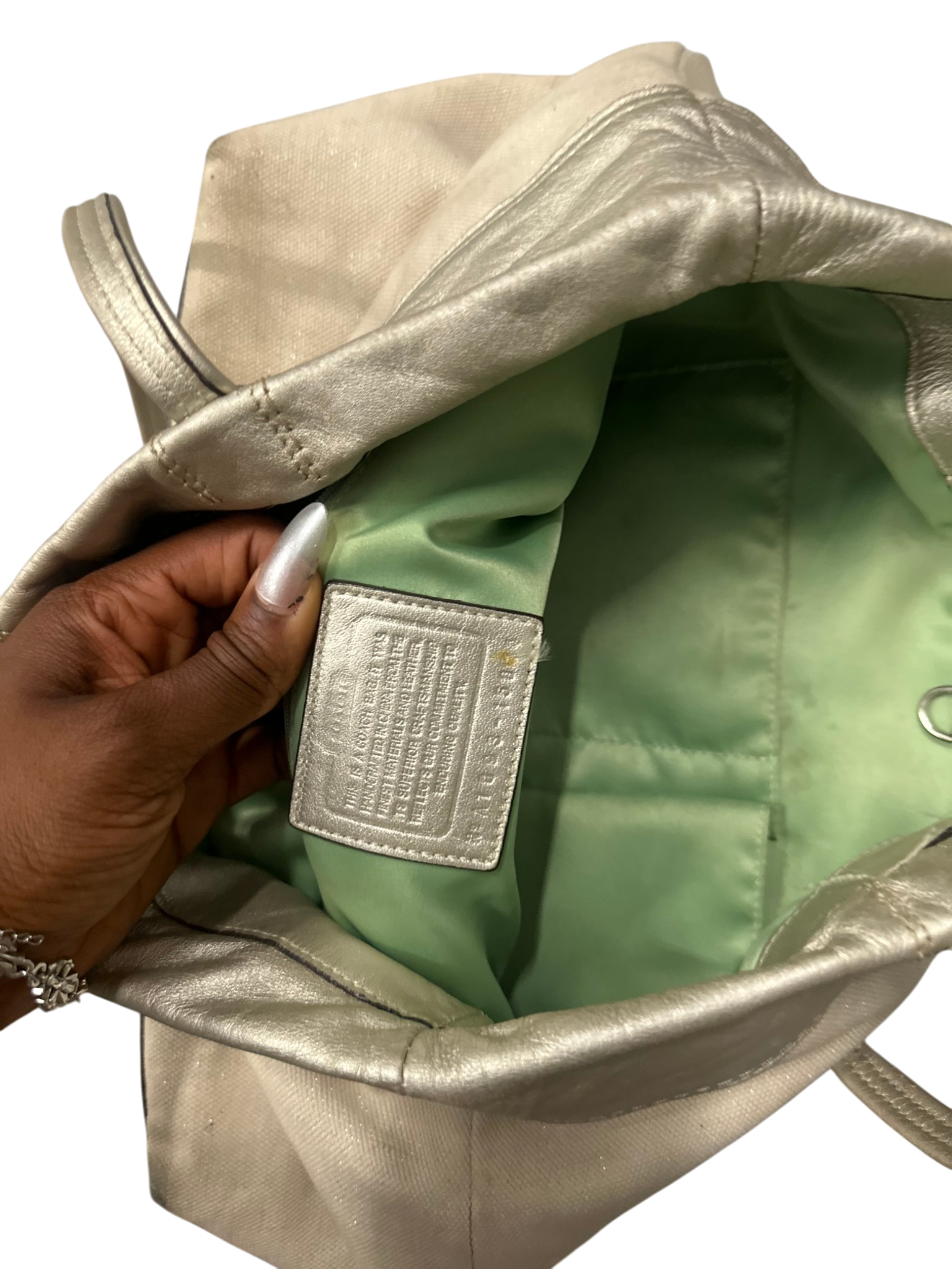 White Coach Bag