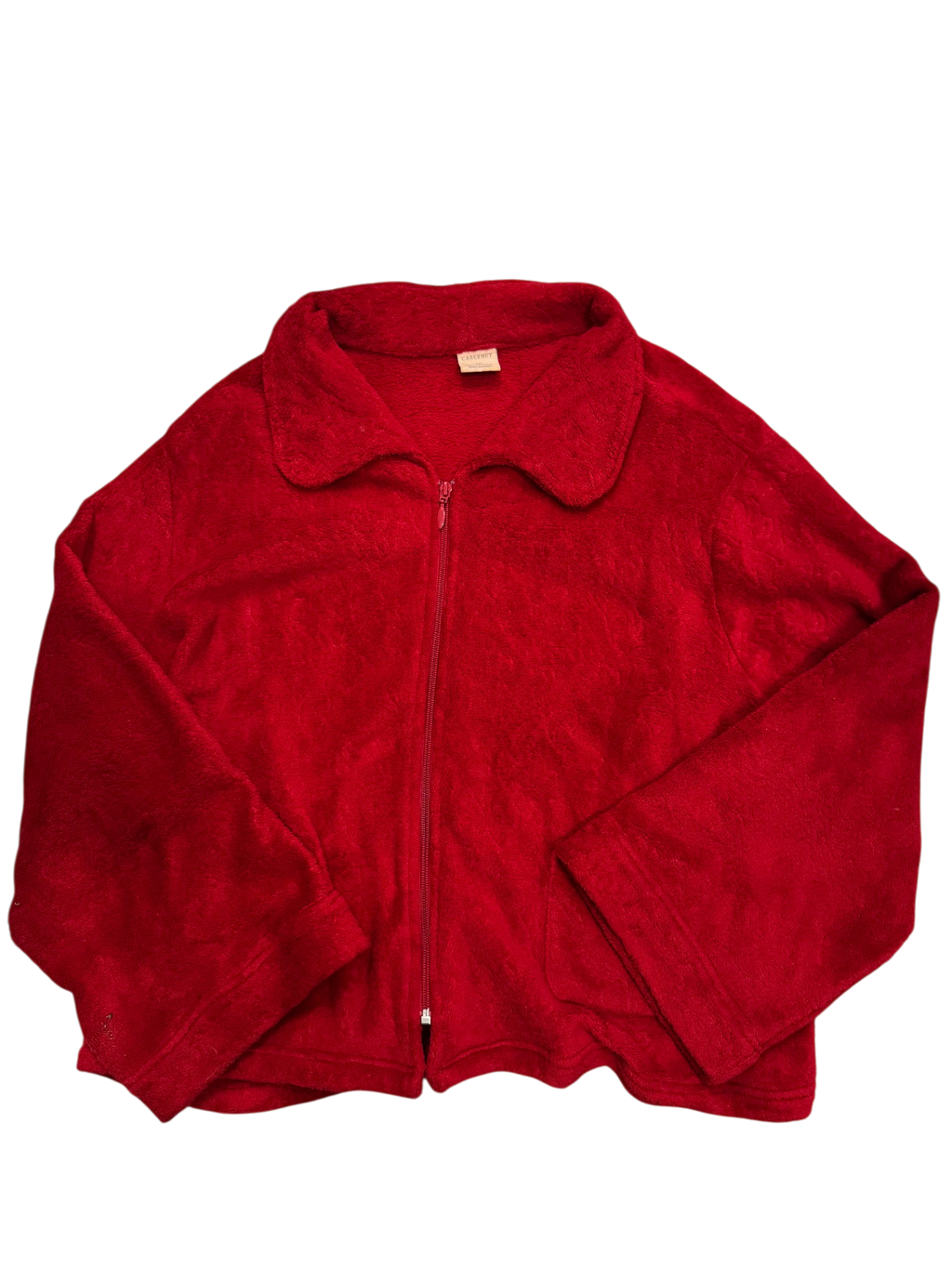 Red Cabernet Fur Sweater
