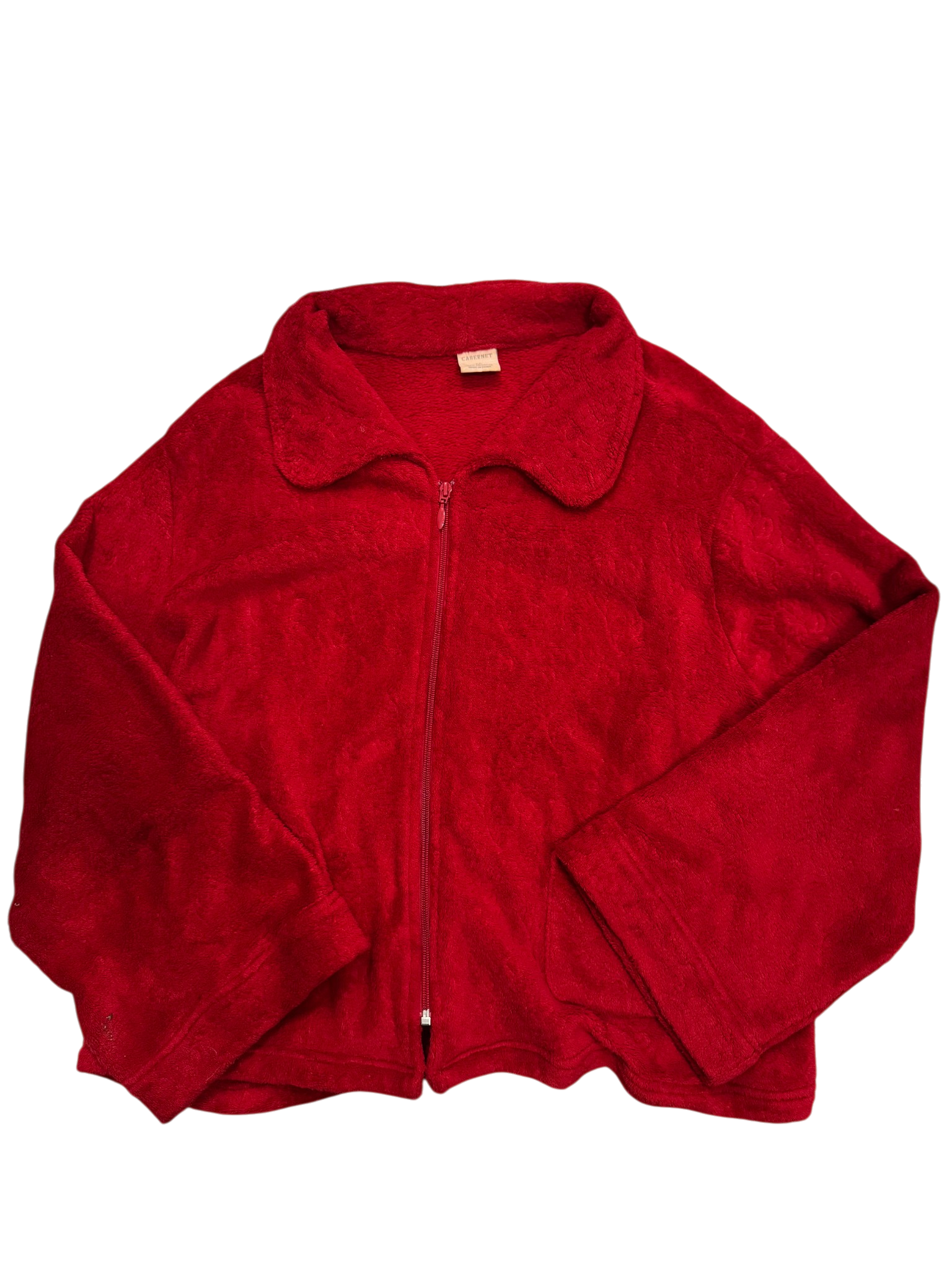 Red Cabernet Fur Sweater
