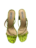 Green Snakeskin Heels