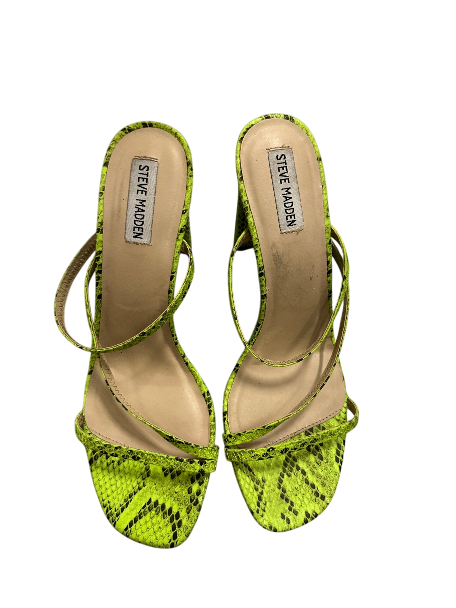Green Snakeskin Heels