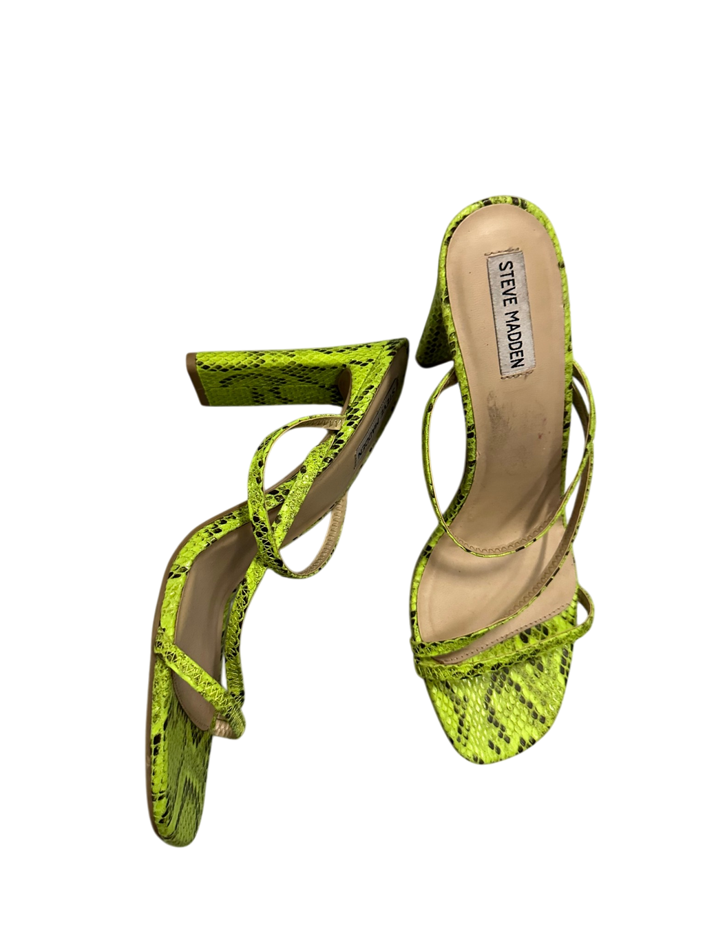Green Snakeskin Heels