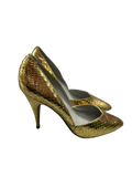 Gold Fish Scale Heels