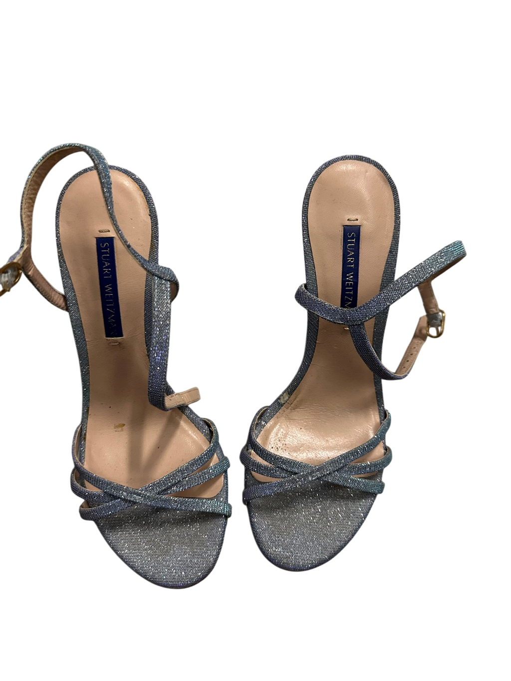 Blue Glitter Heels