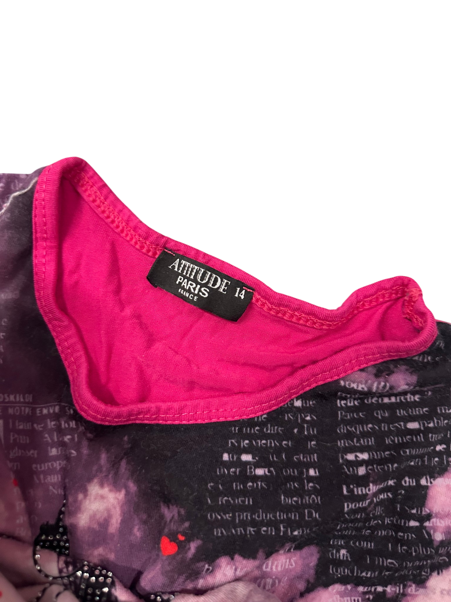 Paris France Pink Top