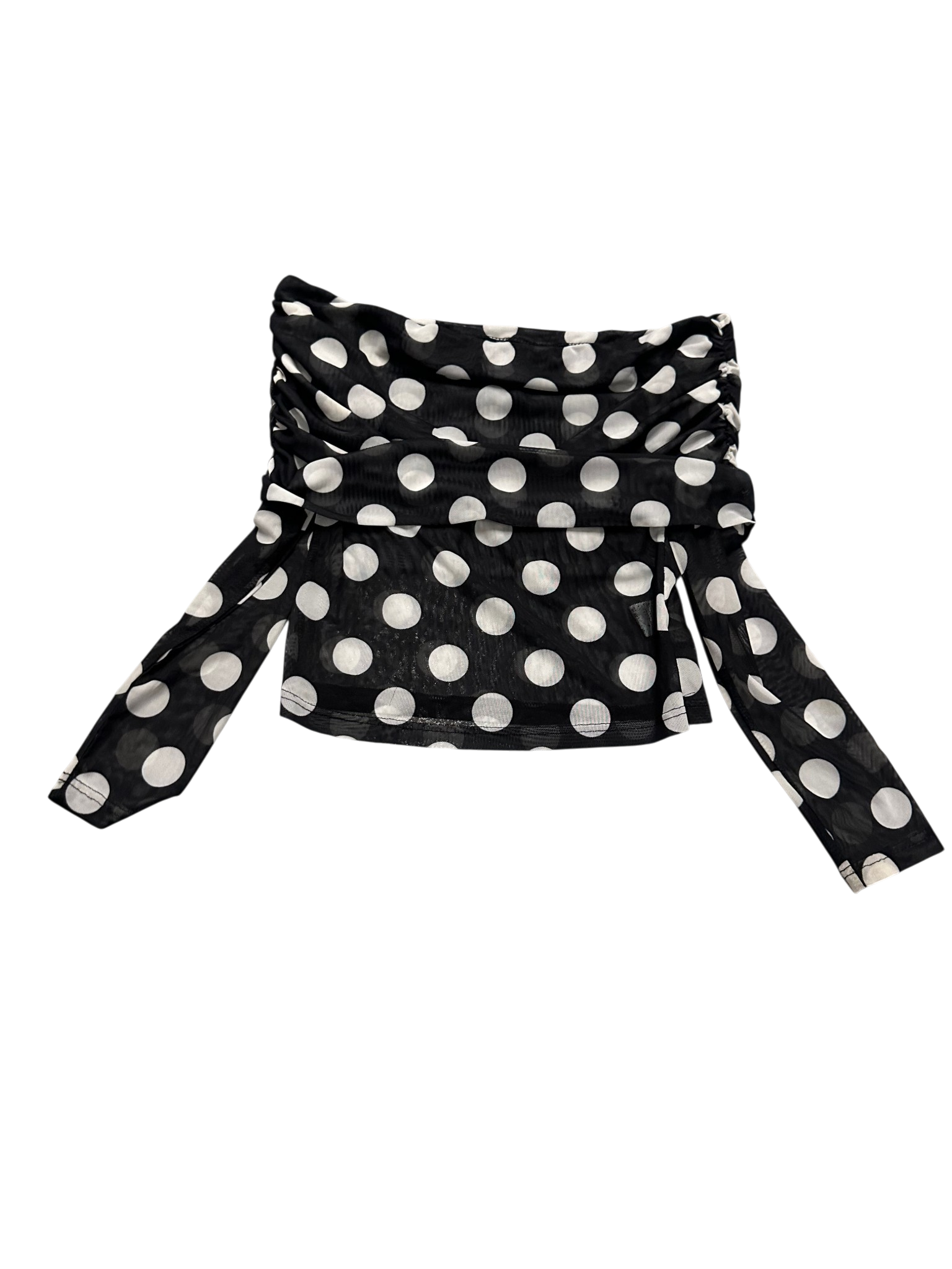 Holdover Polka Dot Foldover Long Sleeve