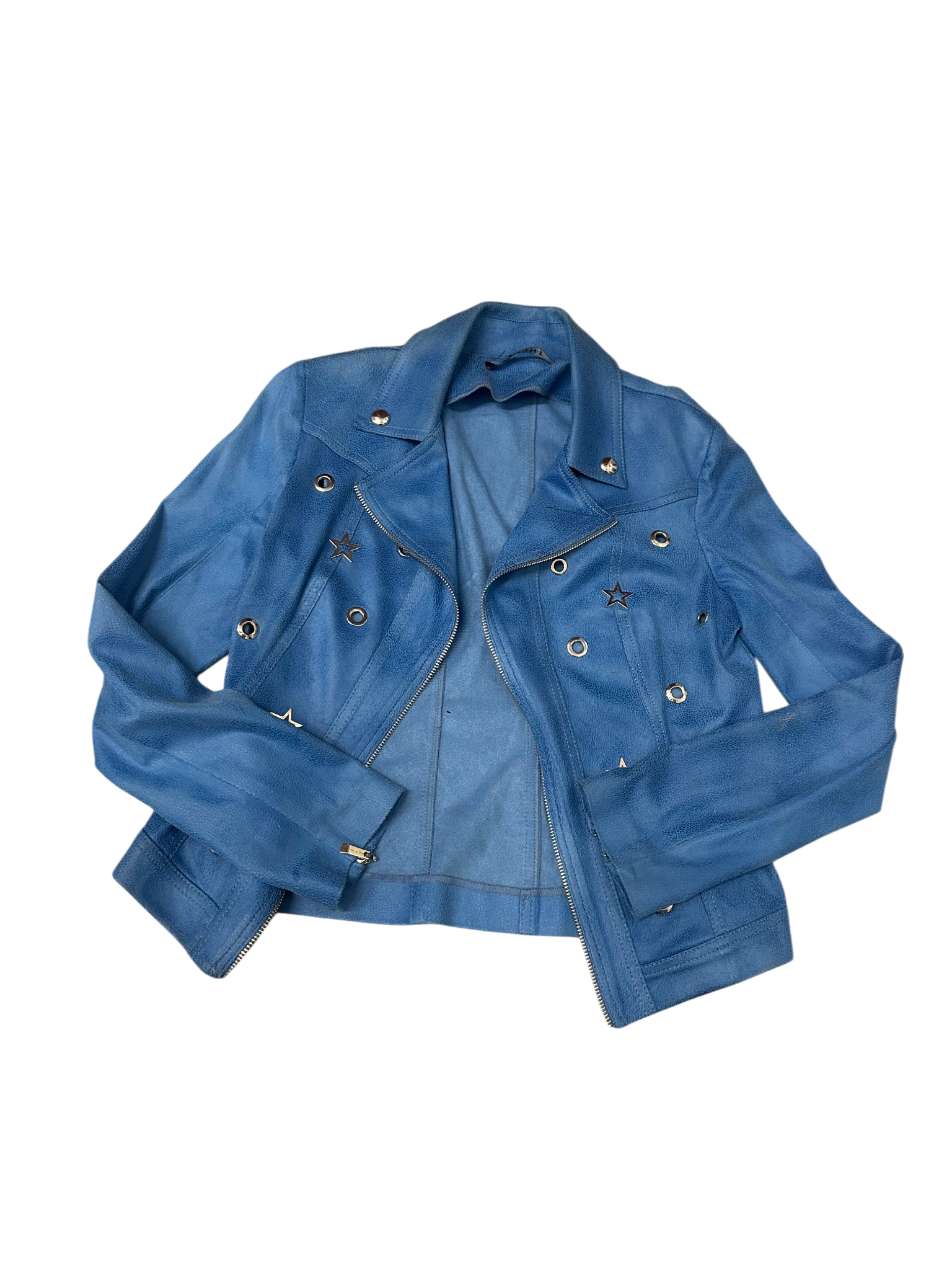 Blue Leather Star Jacket