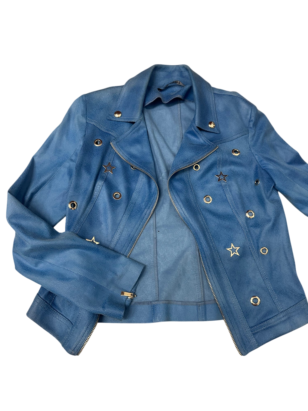 Blue Leather Star Jacket