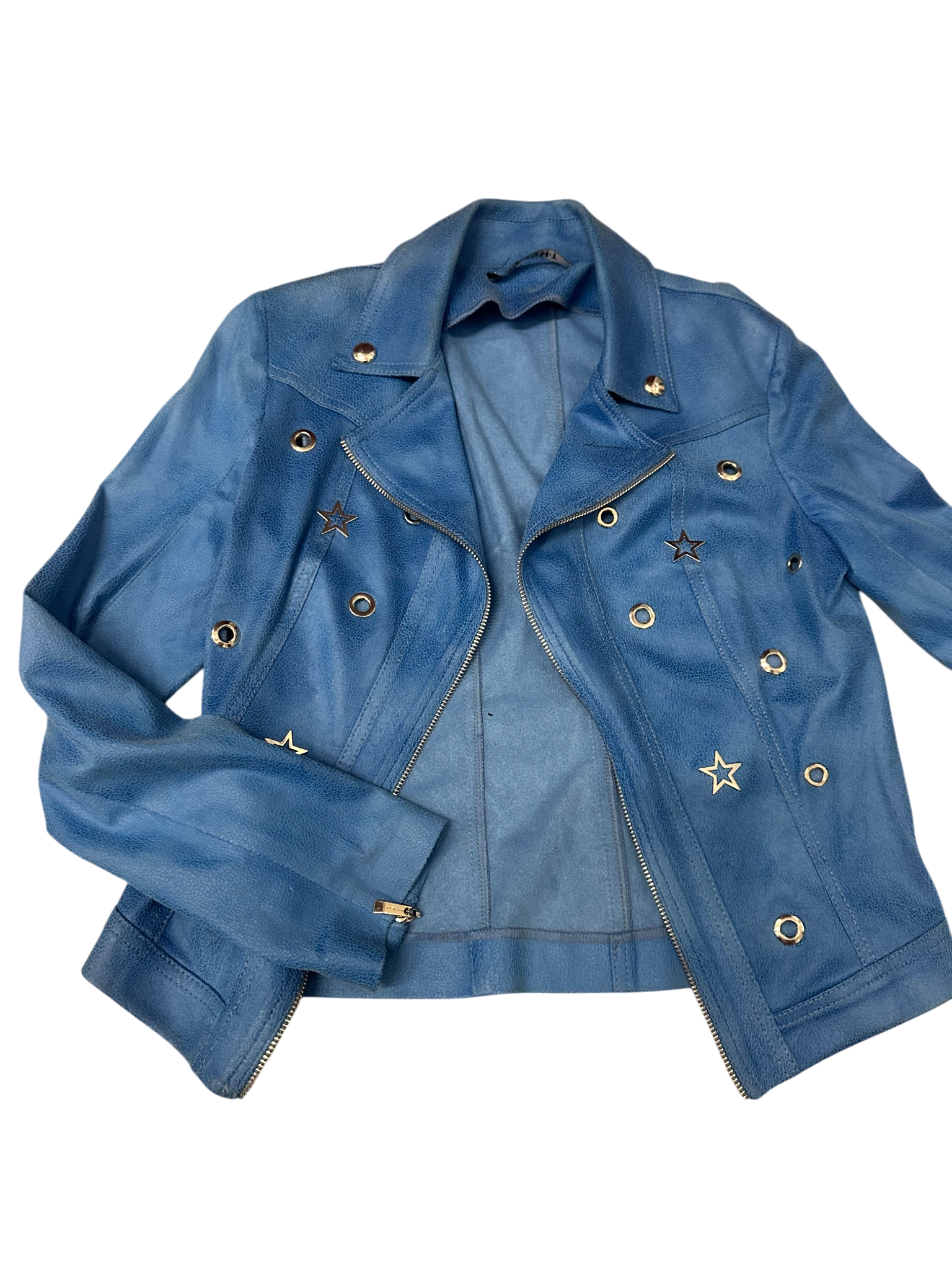 Blue Leather Star Jacket