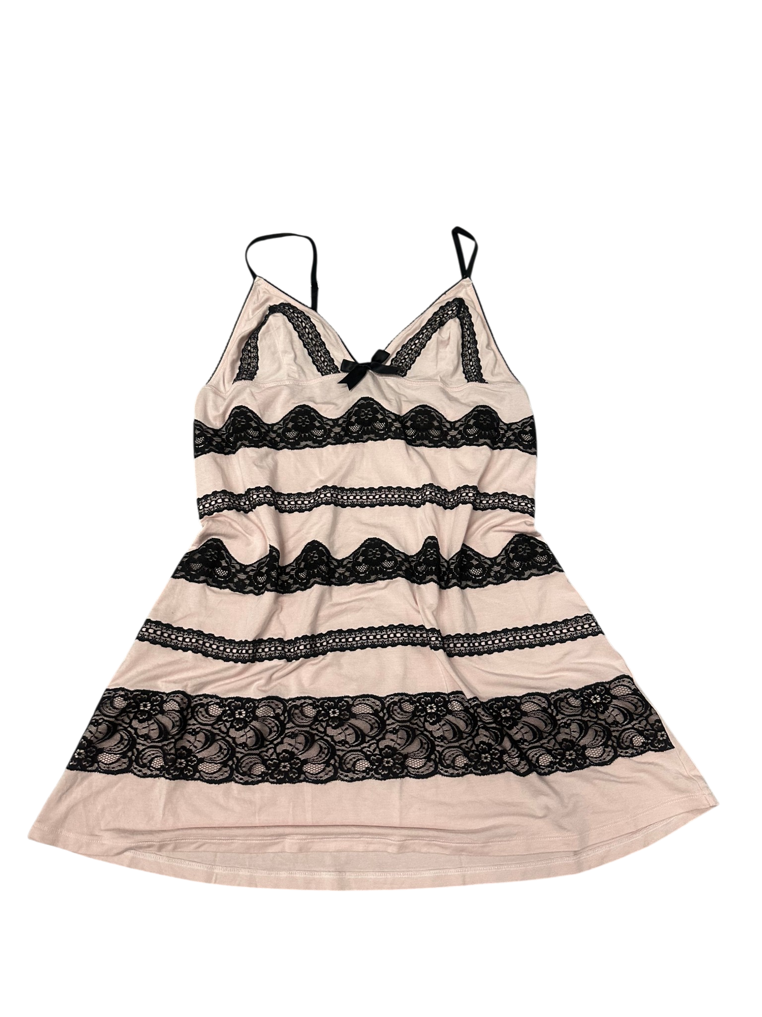 Victoria Secret Pink Black Lace Dress