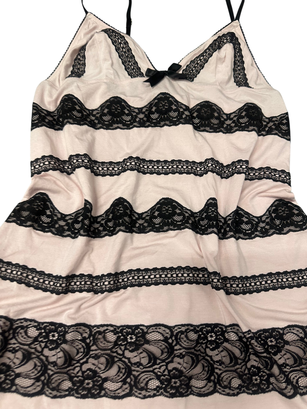 Victoria Secret Pink Black Lace Dress