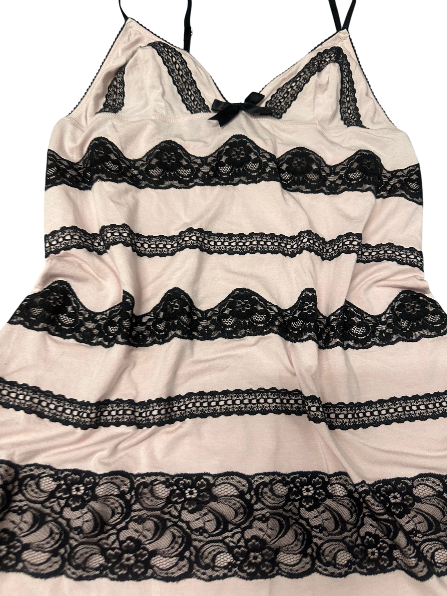 Victoria Secret Pink Black Lace Dress