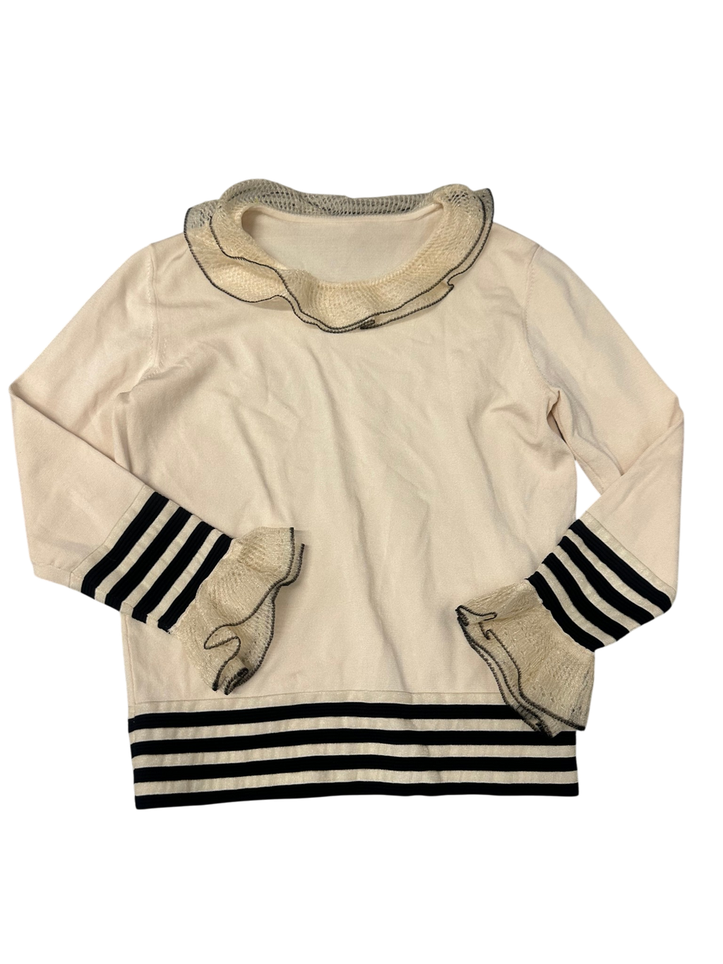 Alexander Mcqueen Ruffled Beige Top