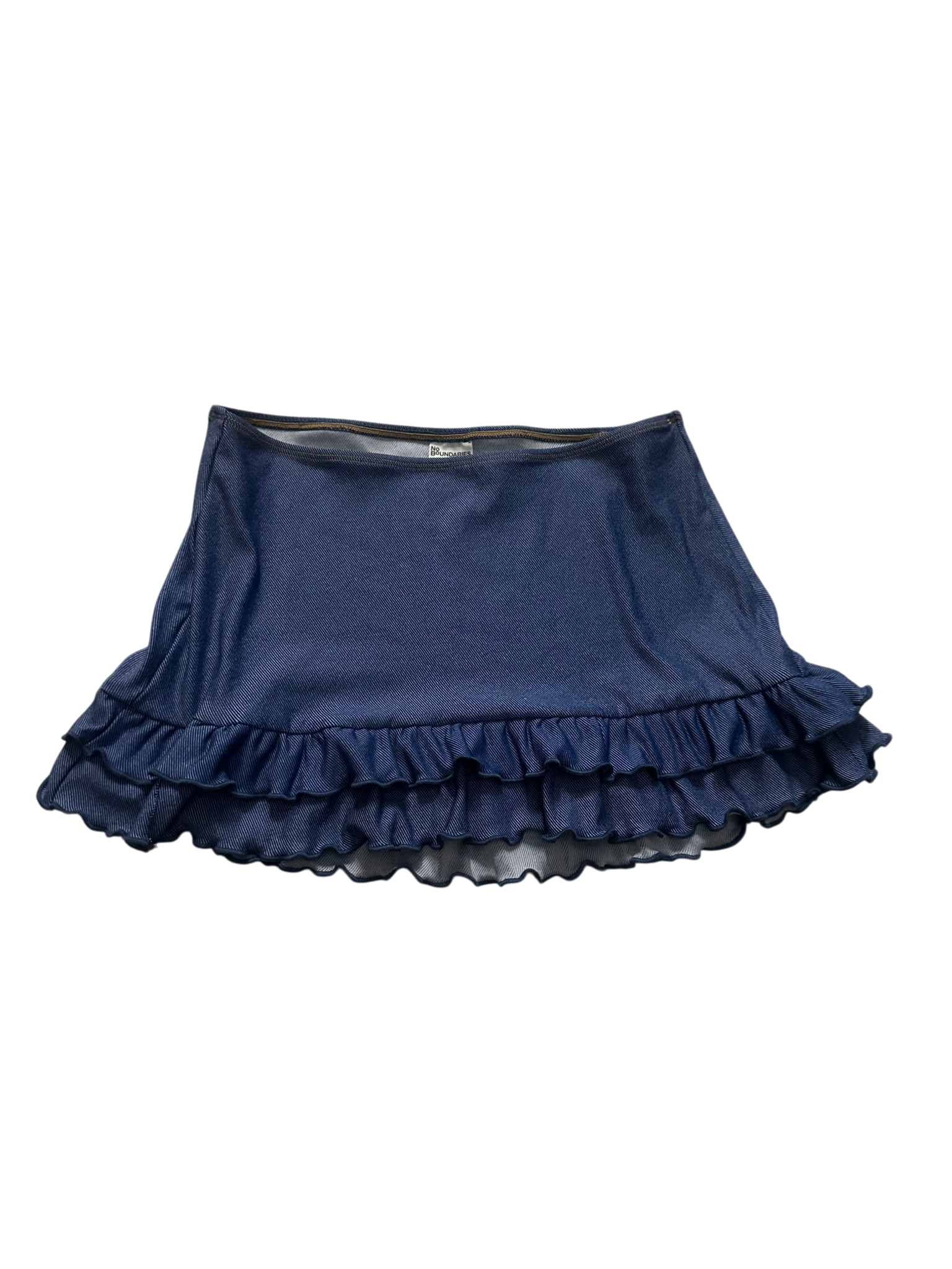 Blue Ruffled Skirt