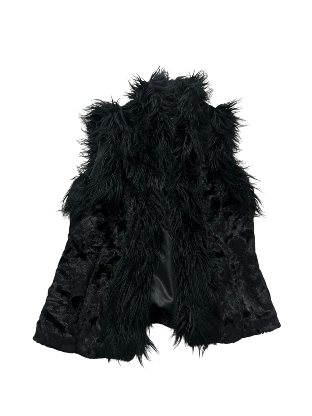 Black Fur Vest