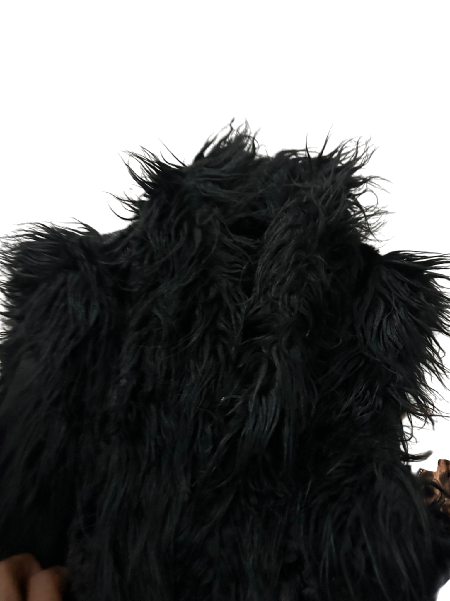 Black Fur Vest
