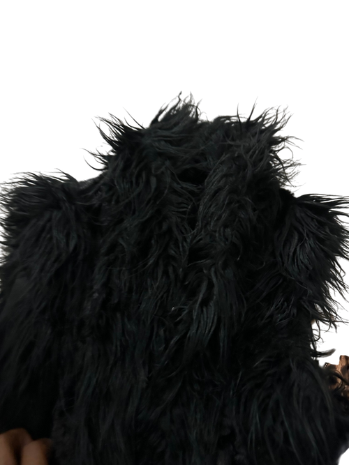 Black Fur Vest