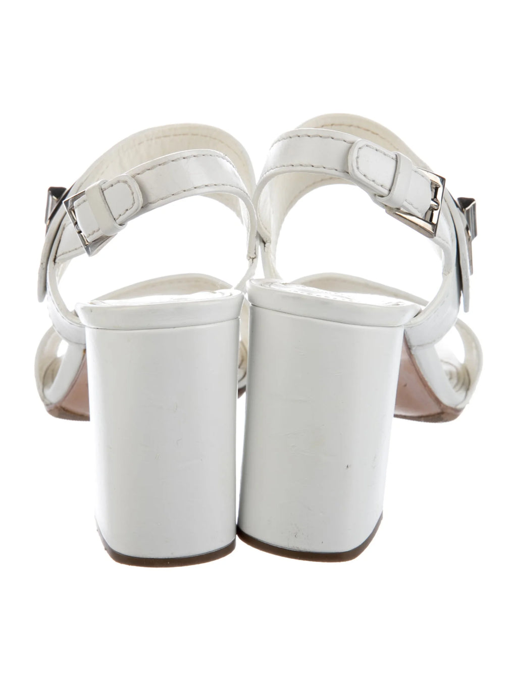 Prada Leather Slingback Sandals