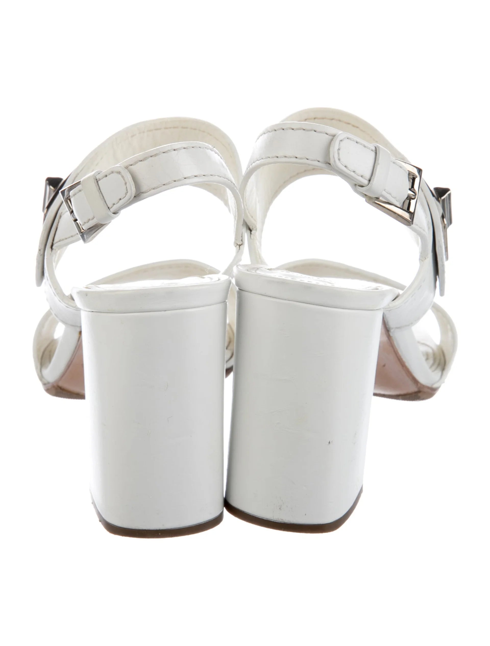 Prada Leather Slingback Sandals